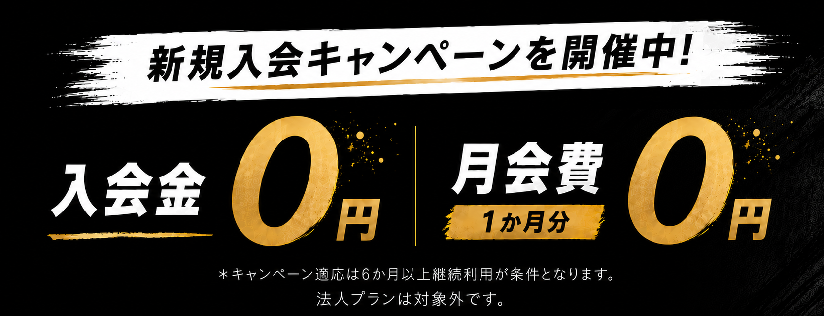 新規入会キャンペーン開催中!!